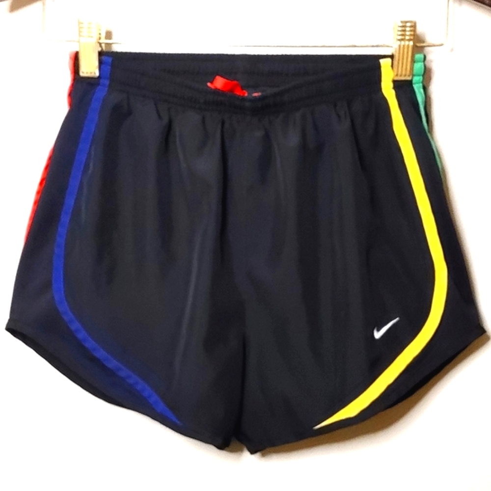 Nike Dri-Fit Women's Athletic Shorts Black Stripe